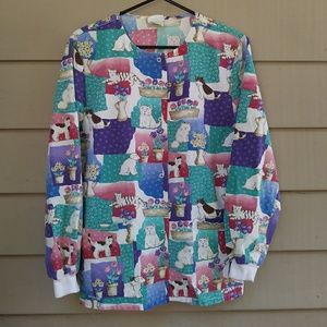 Vintage Tops - ๐ด4/$10 Vintage Animal Scrub Top Long Sleeve Vintage Tops - ๐ด4/$10 Vintage Animal Scrub Top Long Sleeve